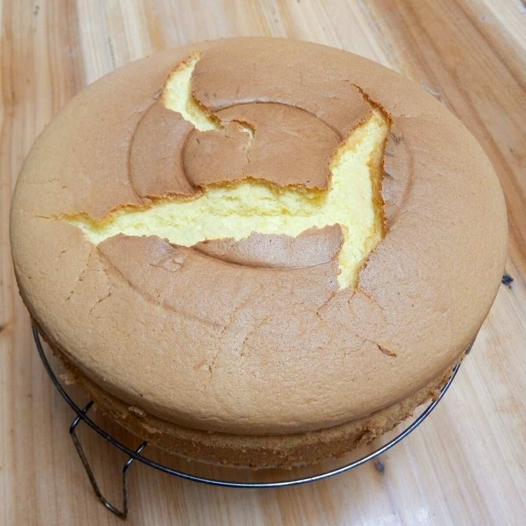 戚风蛋糕（不回缩，裱花打底首选）