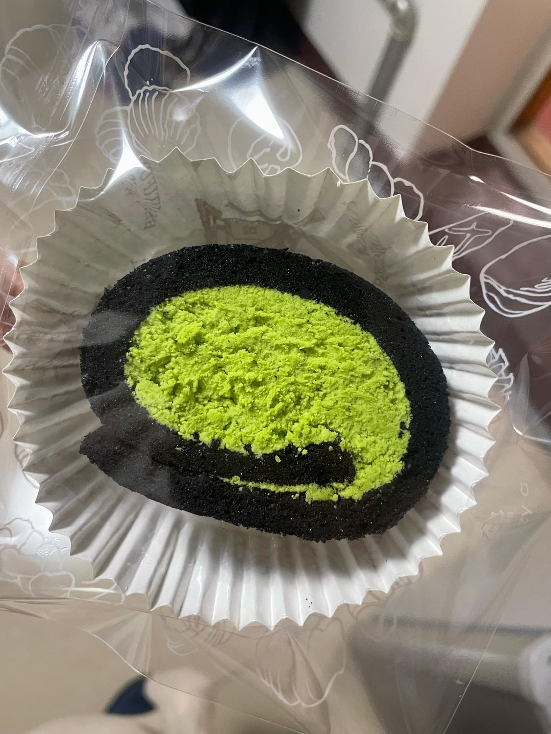 清新不腻🖤竹炭抹茶蛋糕卷｜高颜值的下午茶