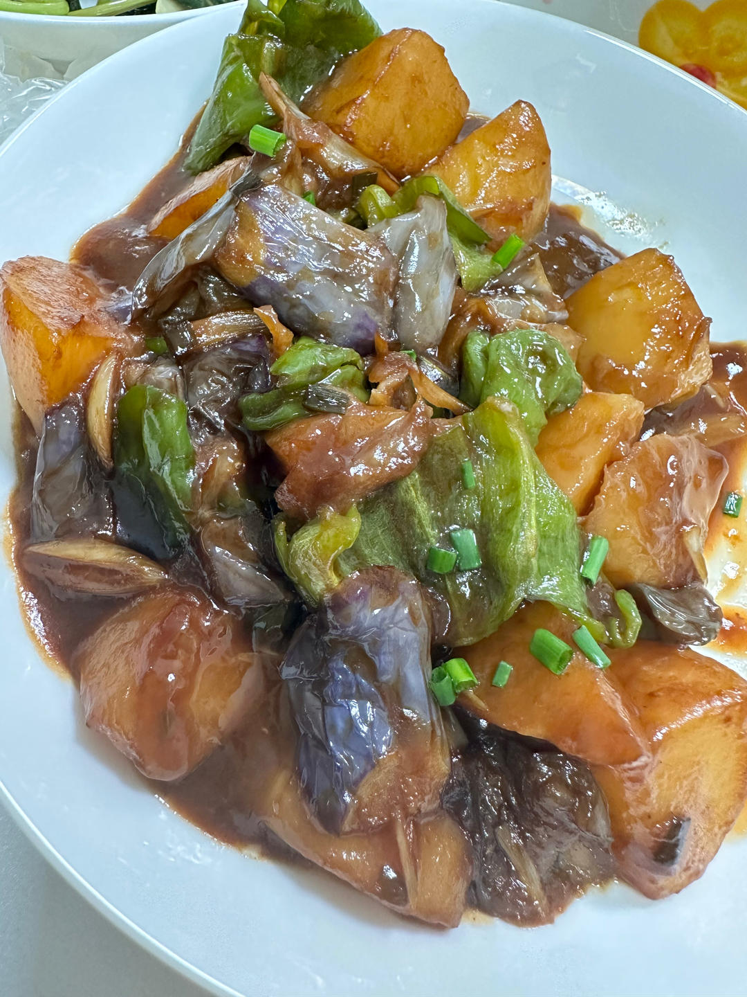 地三鲜（茄子，土豆，青椒）