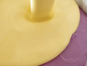 奶呼呼三重口感超好吃的芋泥巴斯克芝士蛋糕 简单易做的做法 步骤6