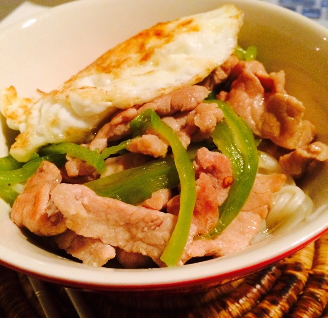 青椒肉丝面