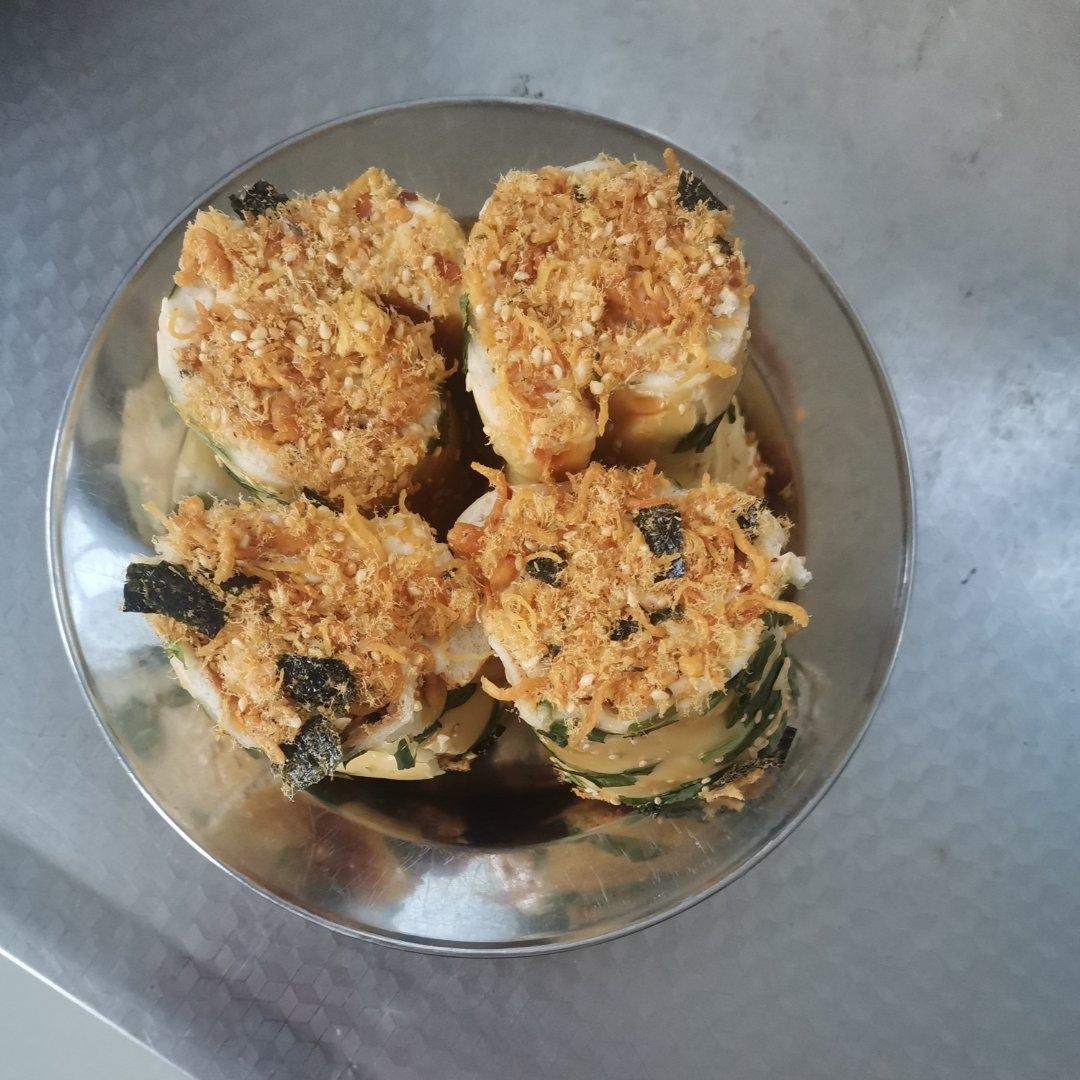 中种香葱肉松面包卷