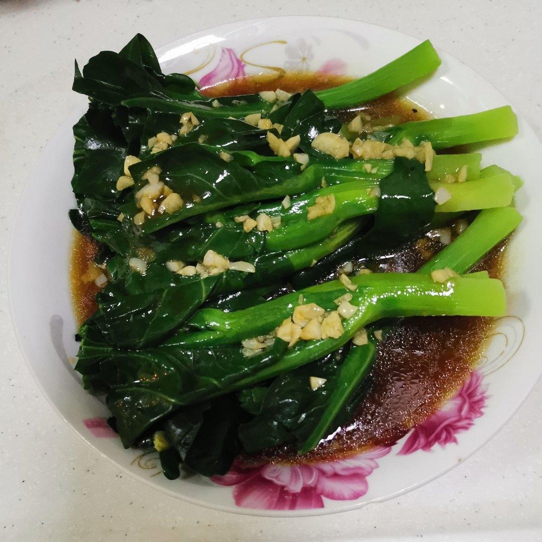 蚝油芥蓝，改刀后的比不改刀好吃百倍