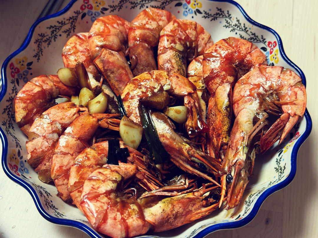 零失败的烧黑虎虾