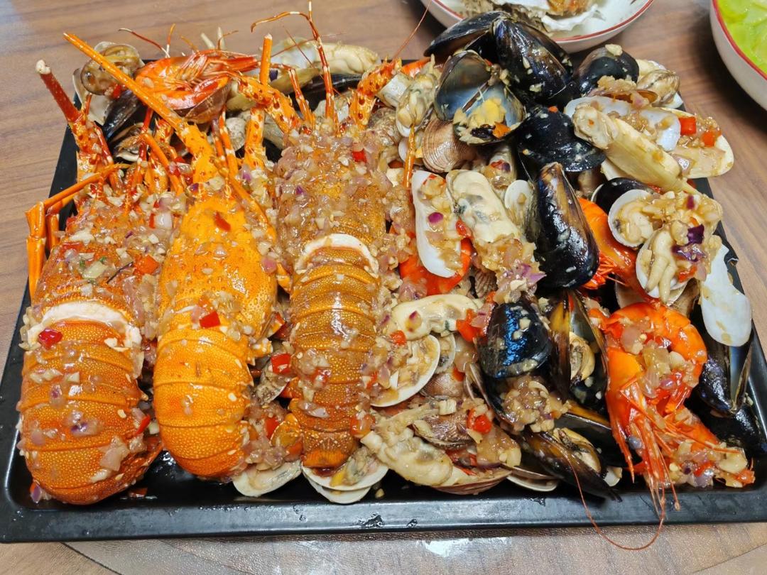 蒜香吮指海鲜大咖——松下NU-JK200W大蒸烤箱食谱