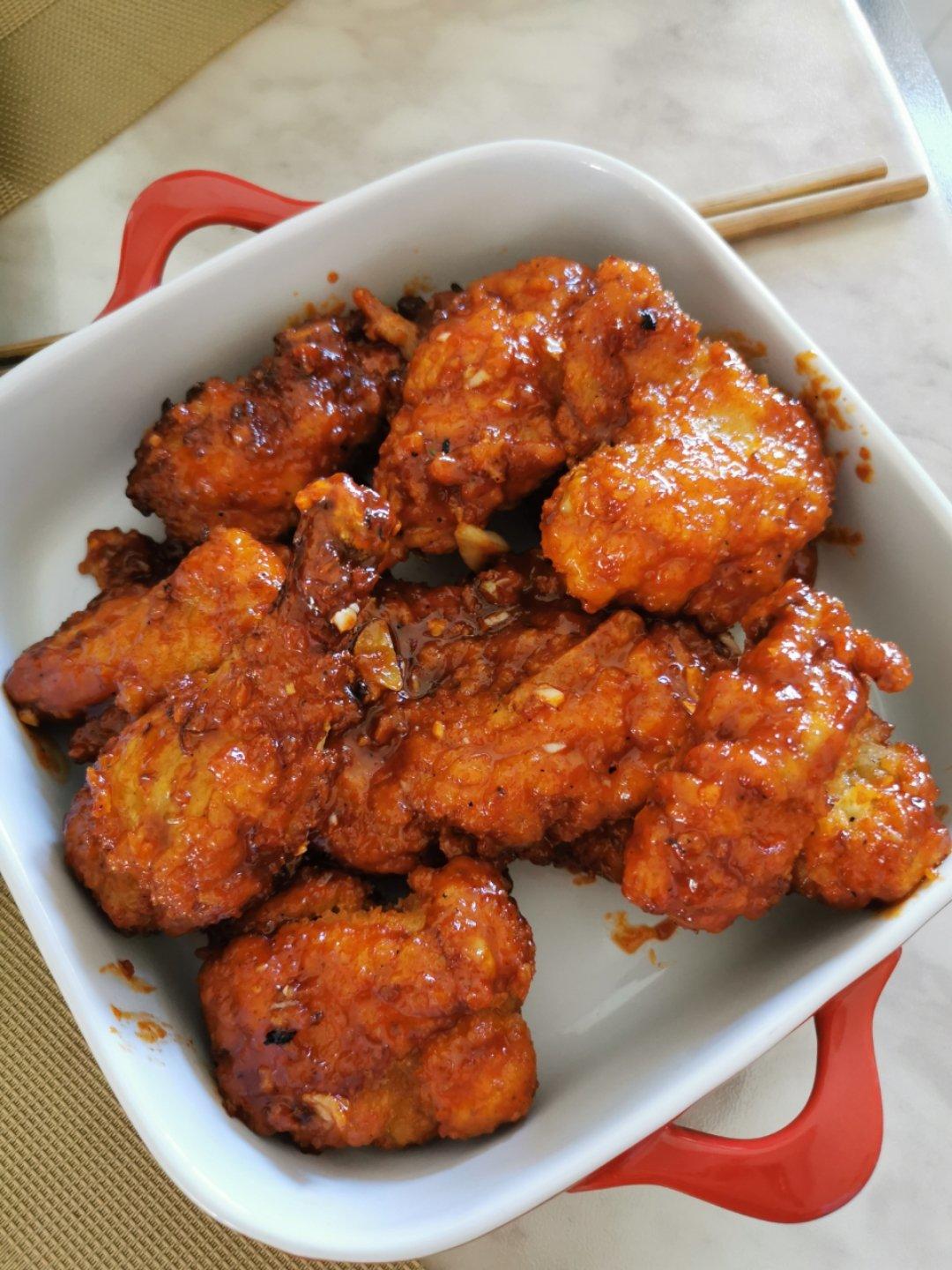 娴雅的小舅妈做的韩式辣酱炸鸡甜辣味