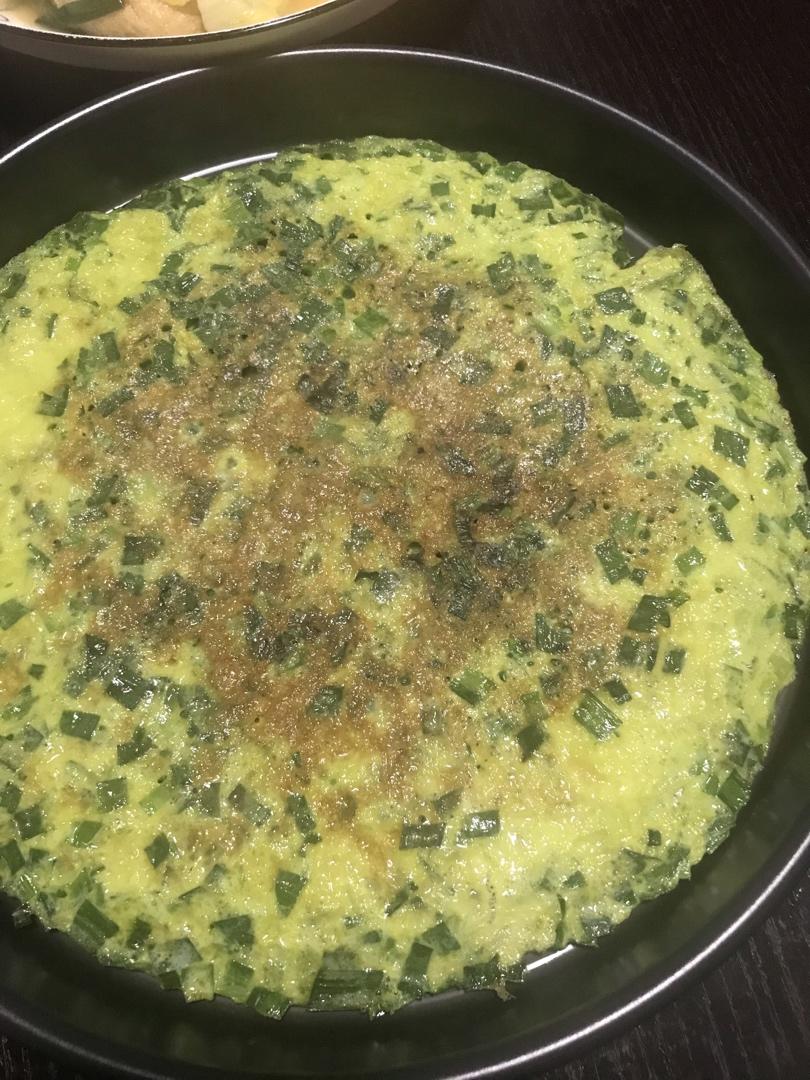 韭菜蛋饼
