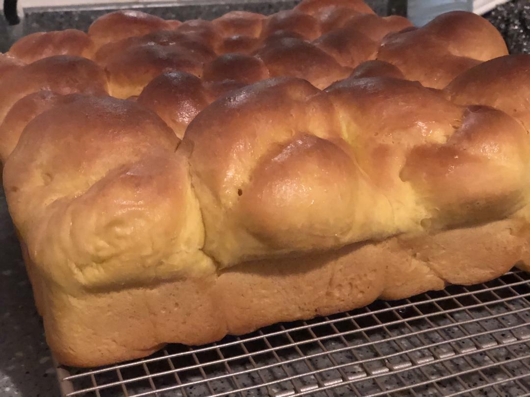 sophia的小厨做的南瓜古早老面包(冷藏老面法)