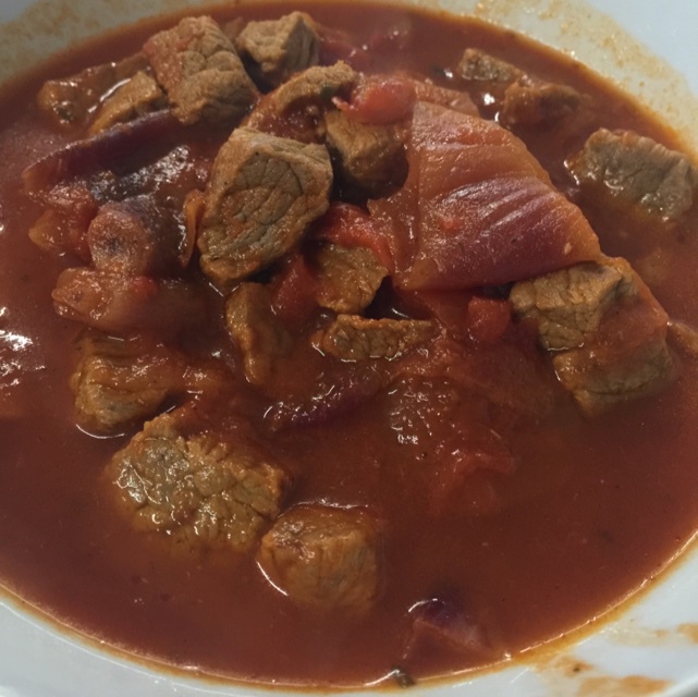 西红柿炖牛肉，酸酸的开胃菜