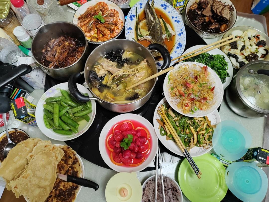 年夜菜之腰缠万贯~蒜蓉粉丝蒸虾尾