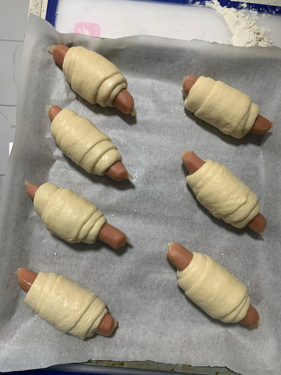 这个全麦香肠卷好吃的有点过分了啊