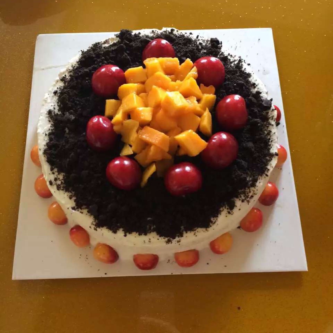 奥利奥水果奶油蛋糕