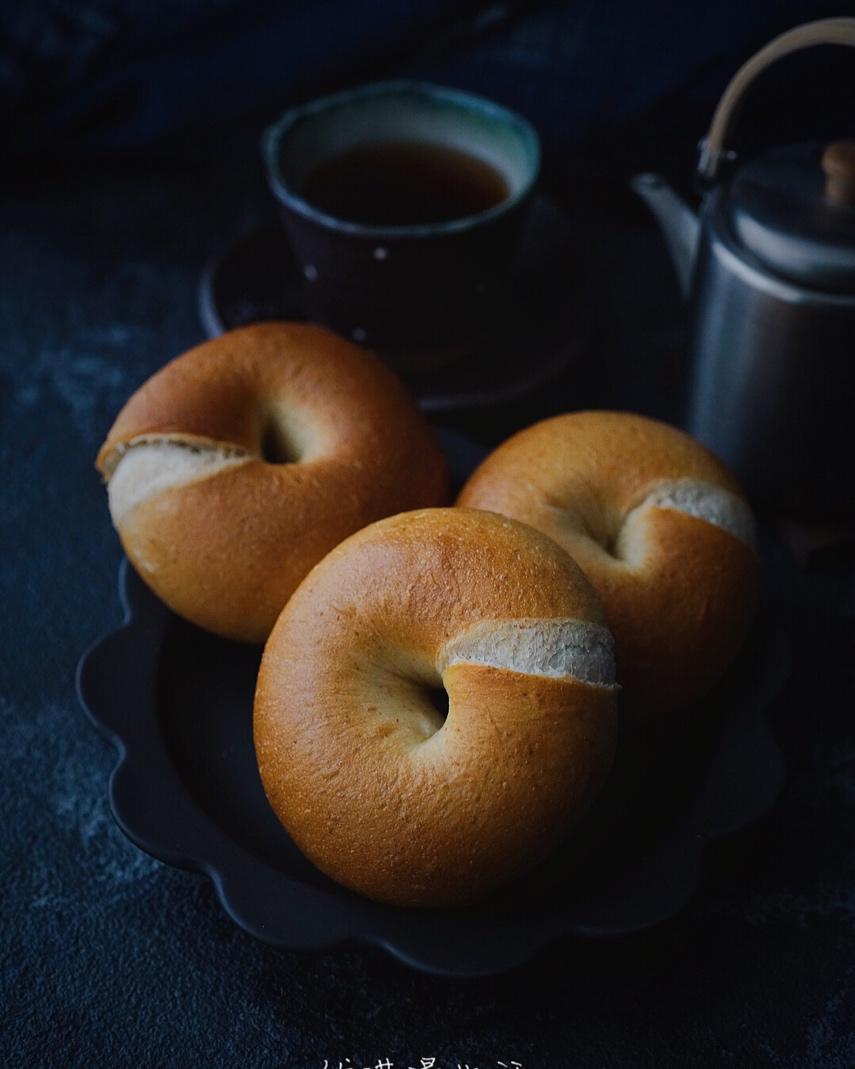 （无油）全麦黑麦贝果bagel~咬劲十足，越嚼越香