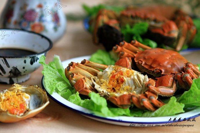 花雕醉蒸大闸蟹的做法