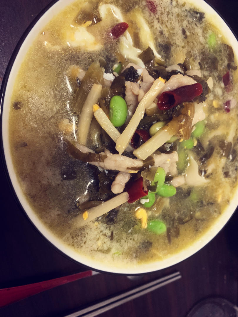 雪菜肉丝面