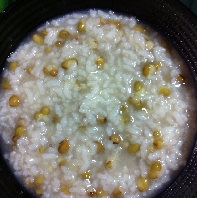 大tutu的厨房做的绿豆粥