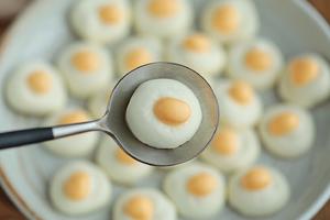 🔥自制宝宝零食，超可爱的荷包蛋溶豆❗️的做法 步骤22