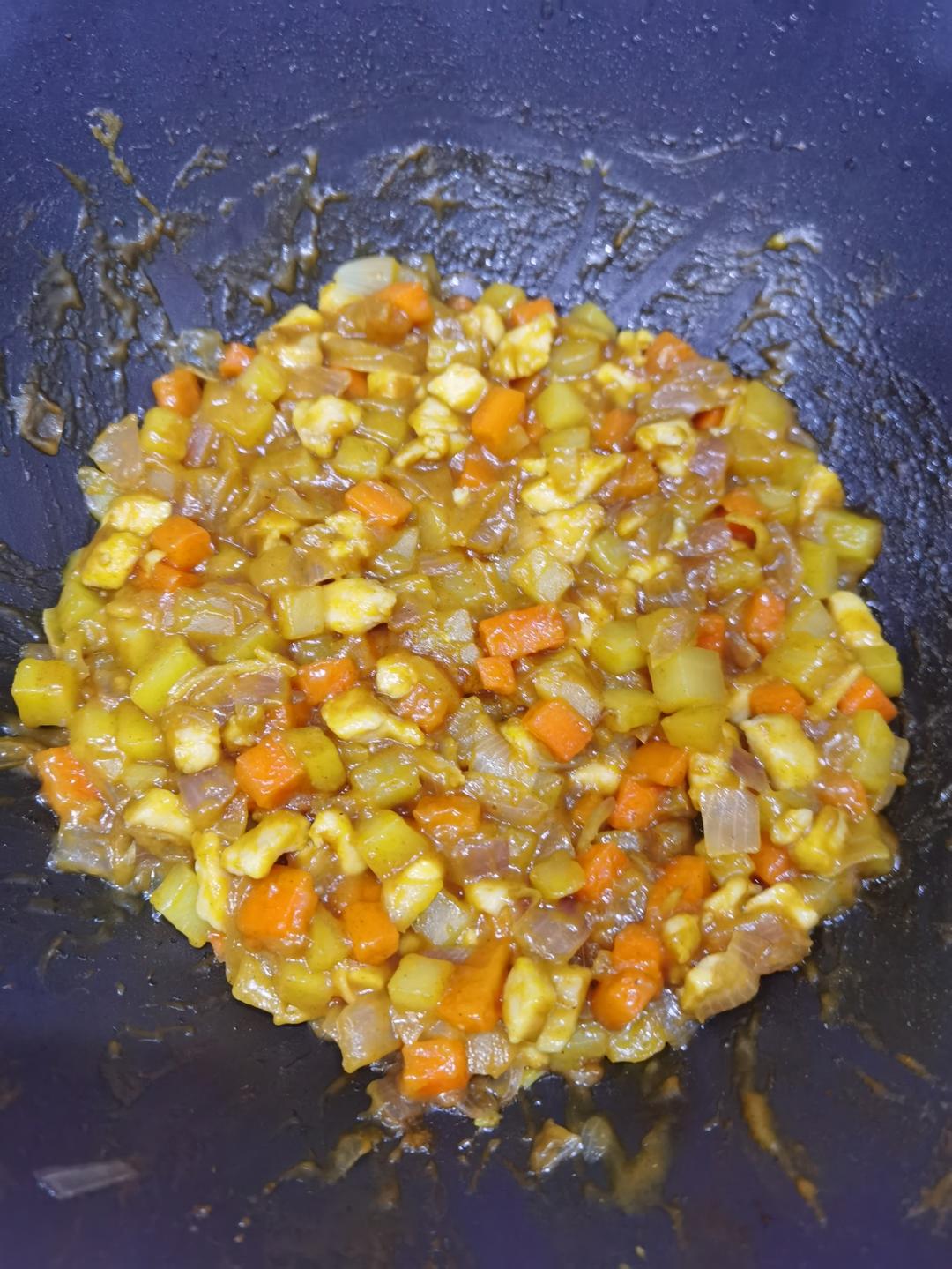 咖喱鸡饭的做法