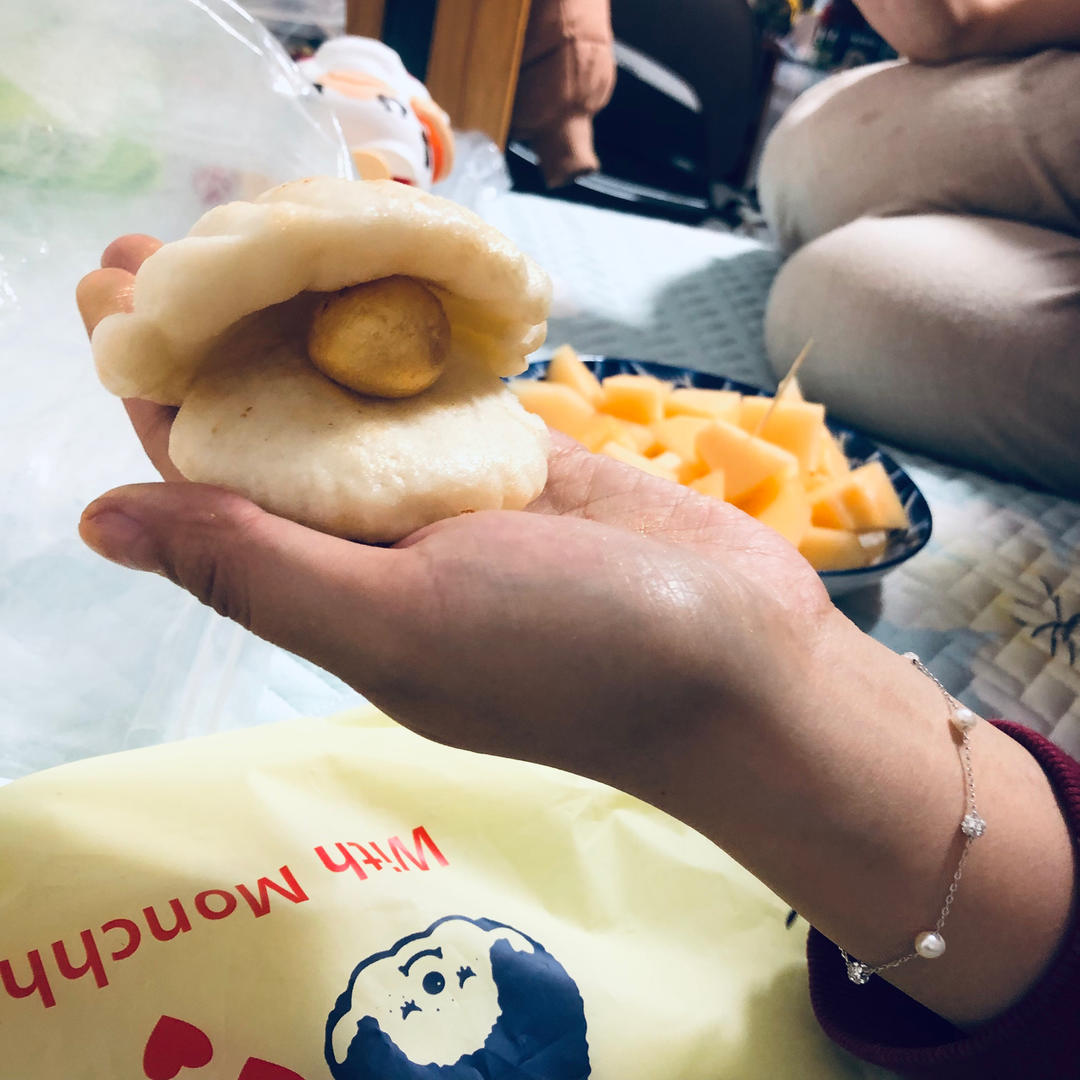 贝壳珍珠馒头