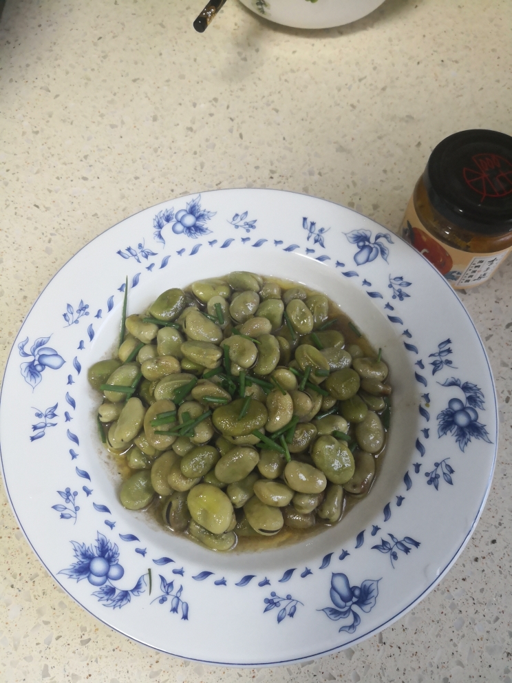 咸蛋黄蚕豆的做法 步骤5