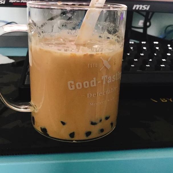 阿氏奶茶铺子：珍珠+野米+仙草+奶盖【曼食慢语】