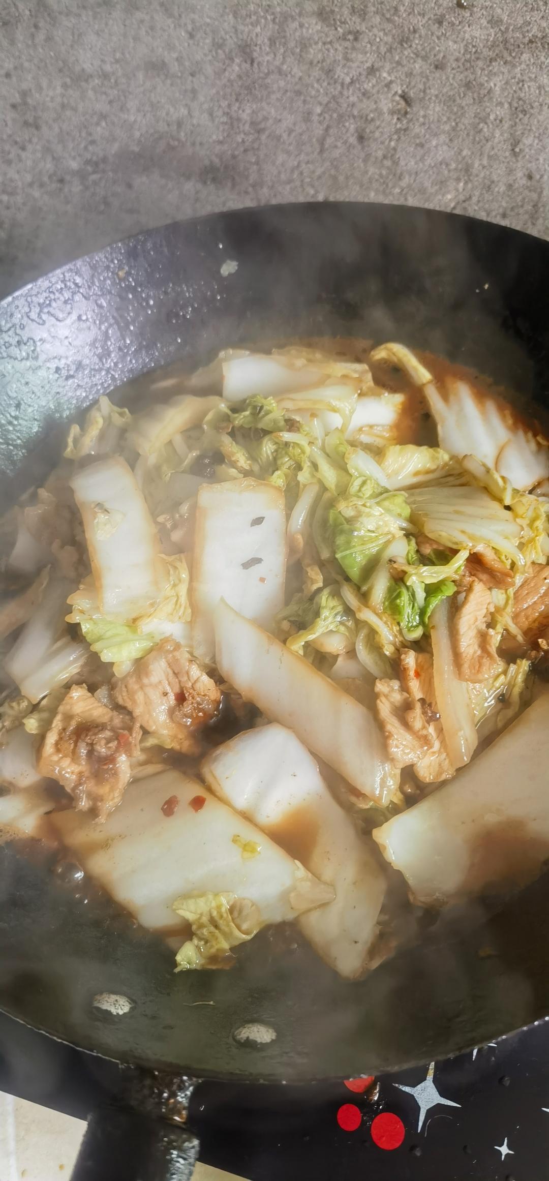 白菜炒肉