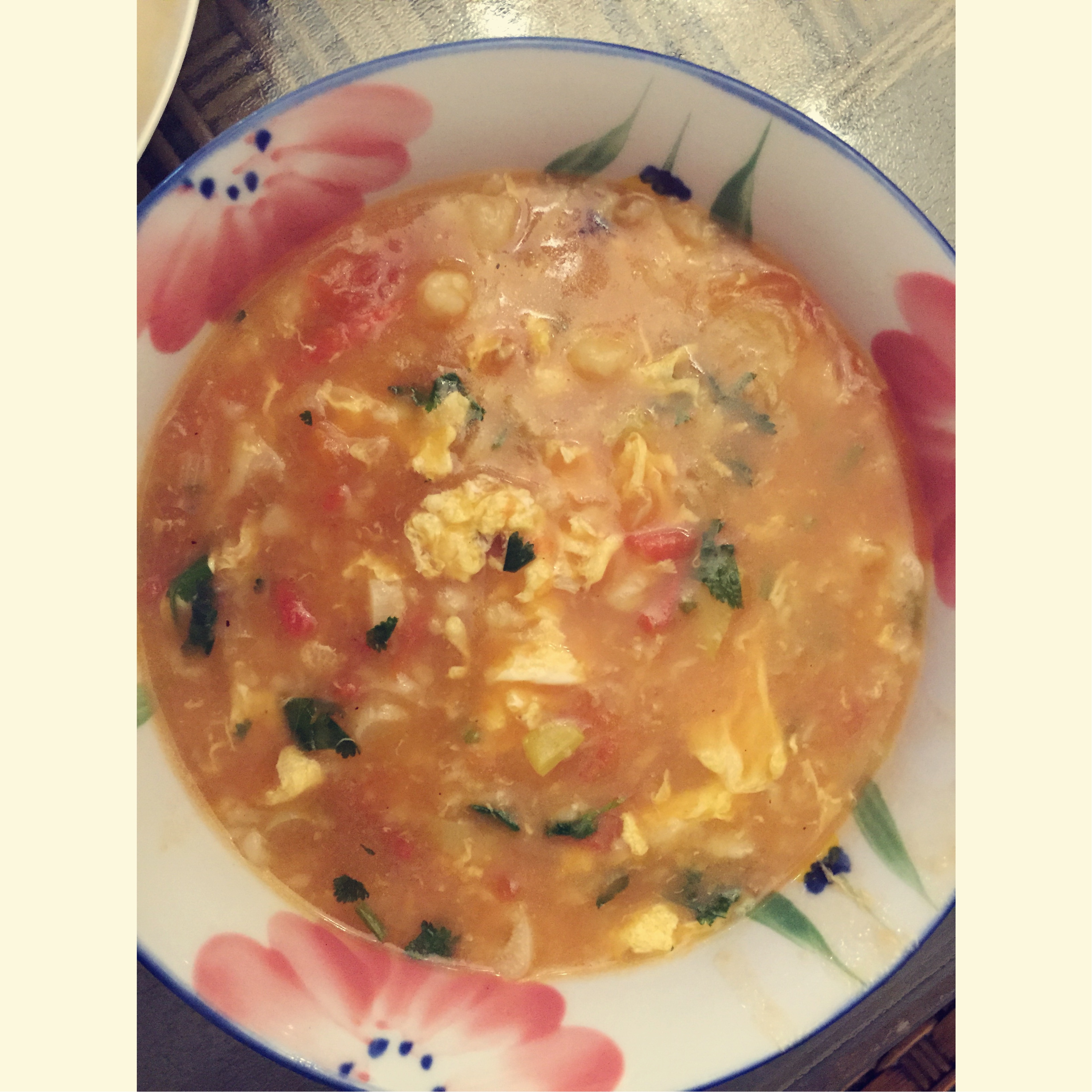 西红柿鸡蛋疙瘩汤