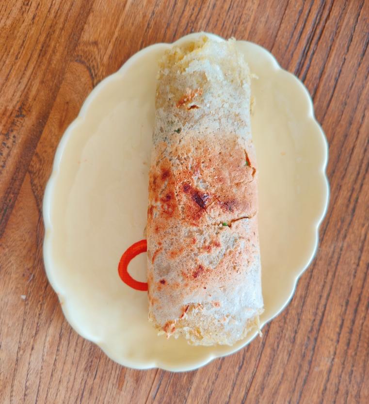 鲁南名吃——滕州菜煎饼 附电饼铛摊煎饼