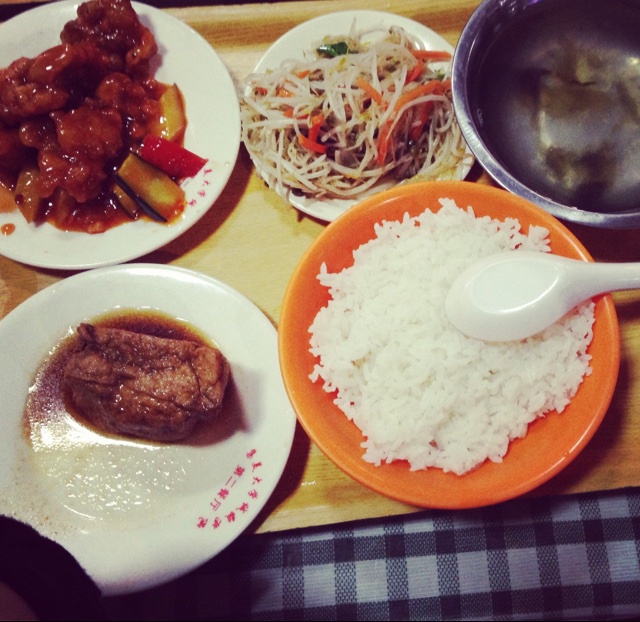 just for myself~宿舍食堂 大学里的午餐晚餐~