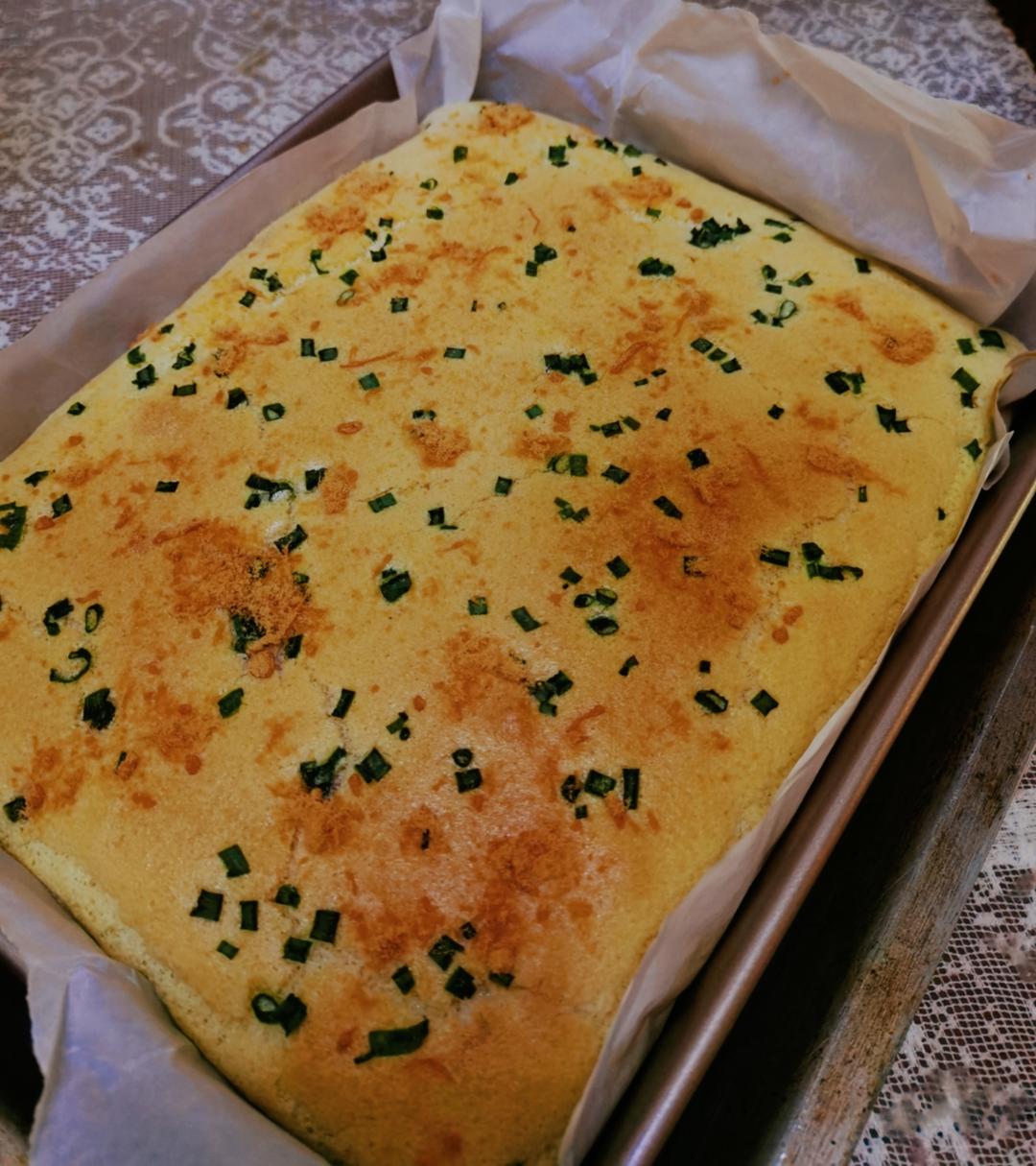 香葱海苔肉松芝麻蛋糕卷