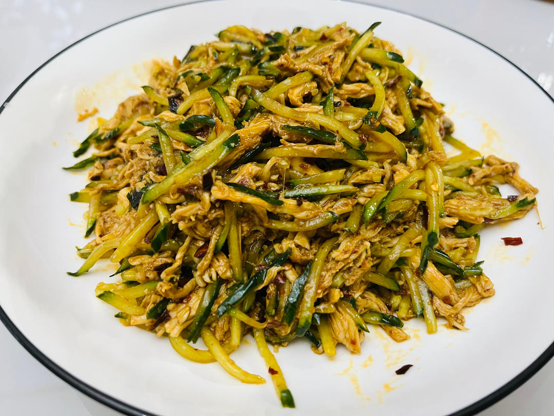 懒人版凉拌鸡丝的做法