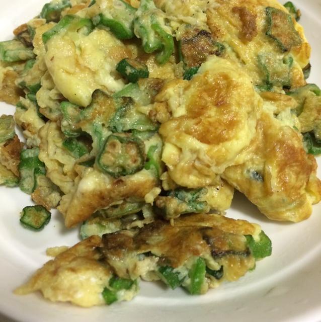 超简单-秋葵炒蛋