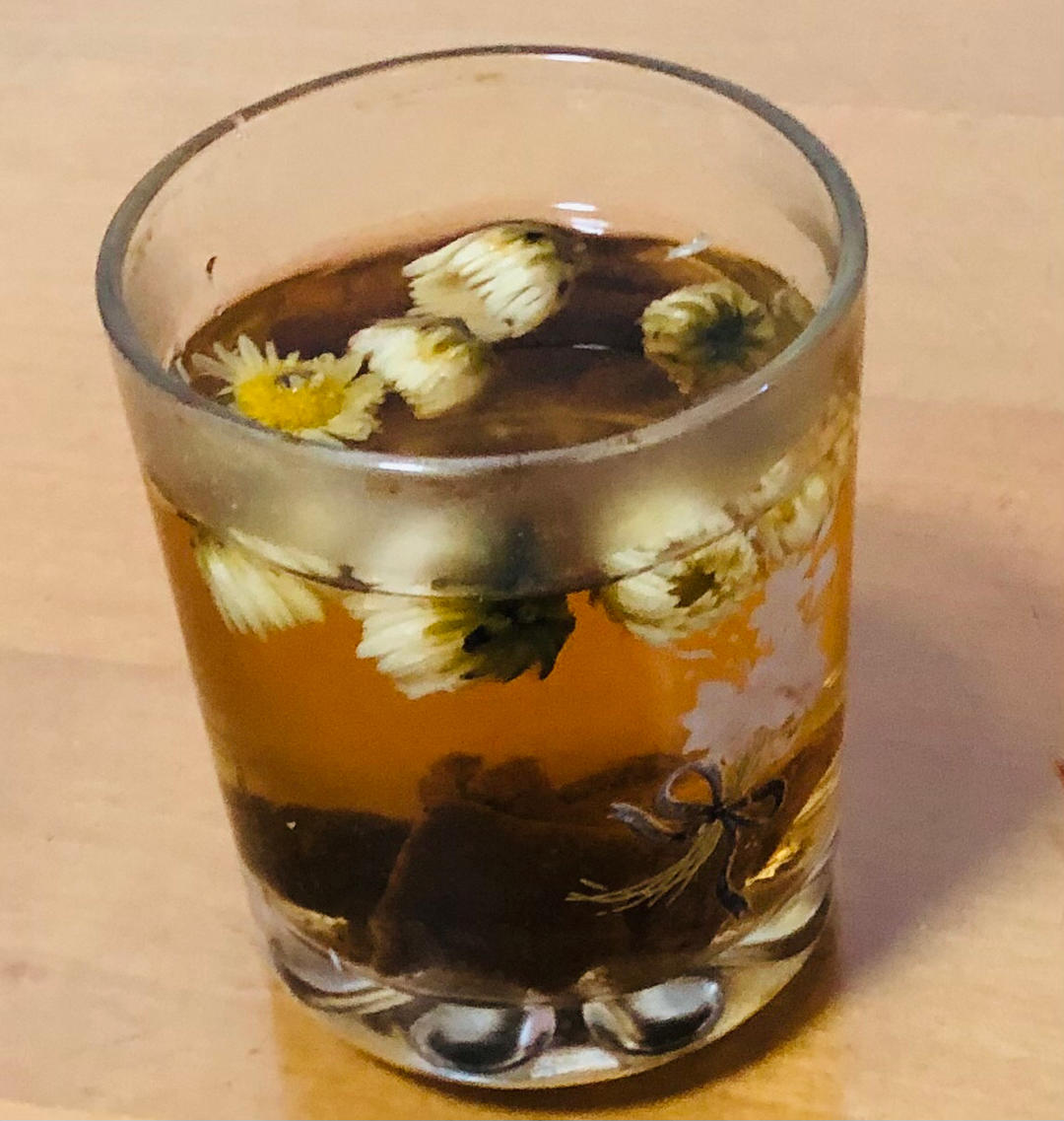 秋季润燥茶| 菊花陈皮茶