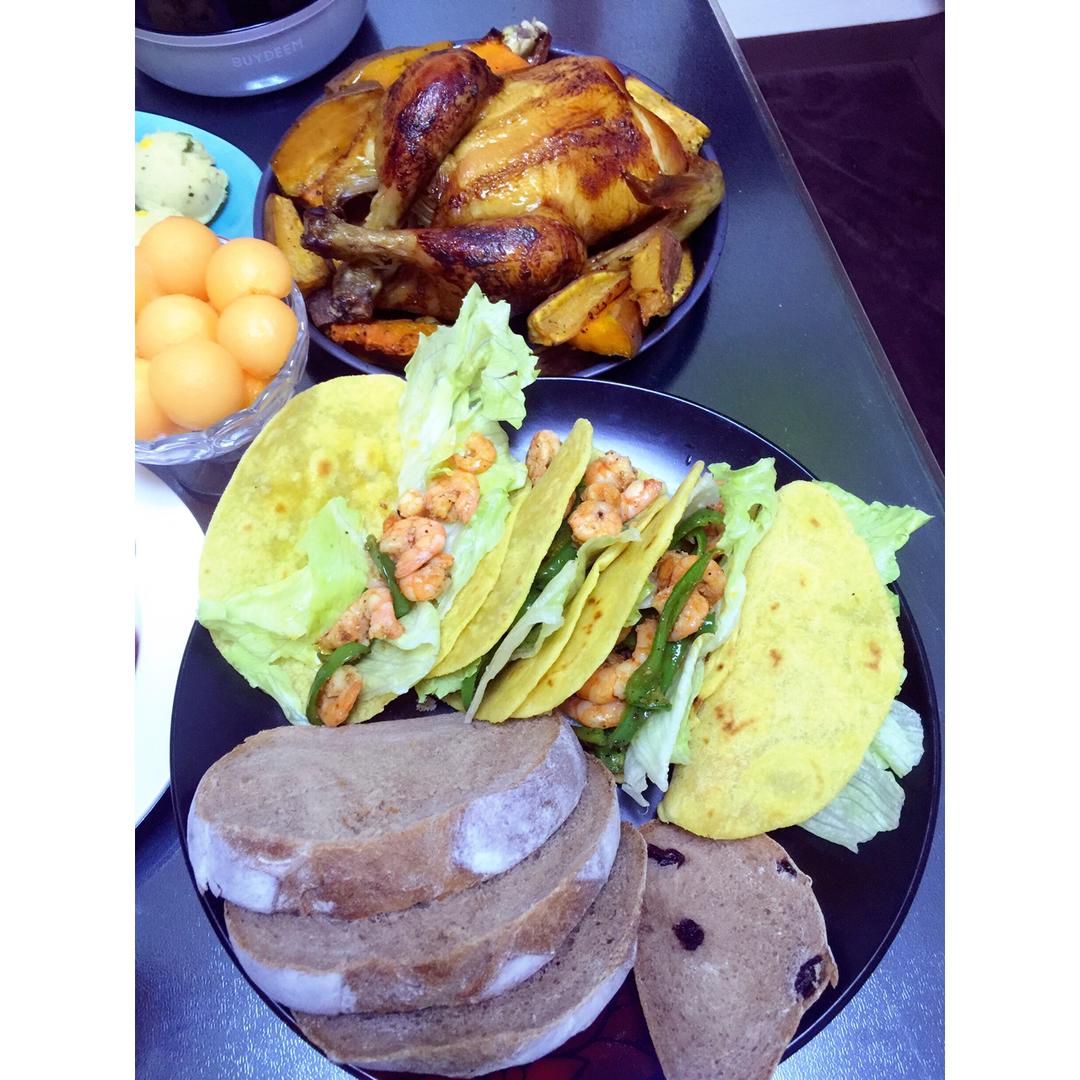 【Gordon的家庭烹饪】虾仁墨西哥玉米饼