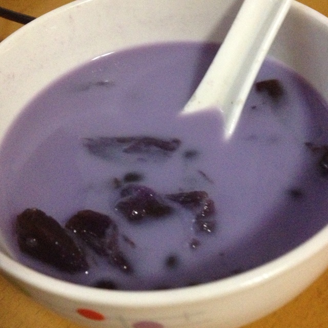 紫薯西米奶香汤