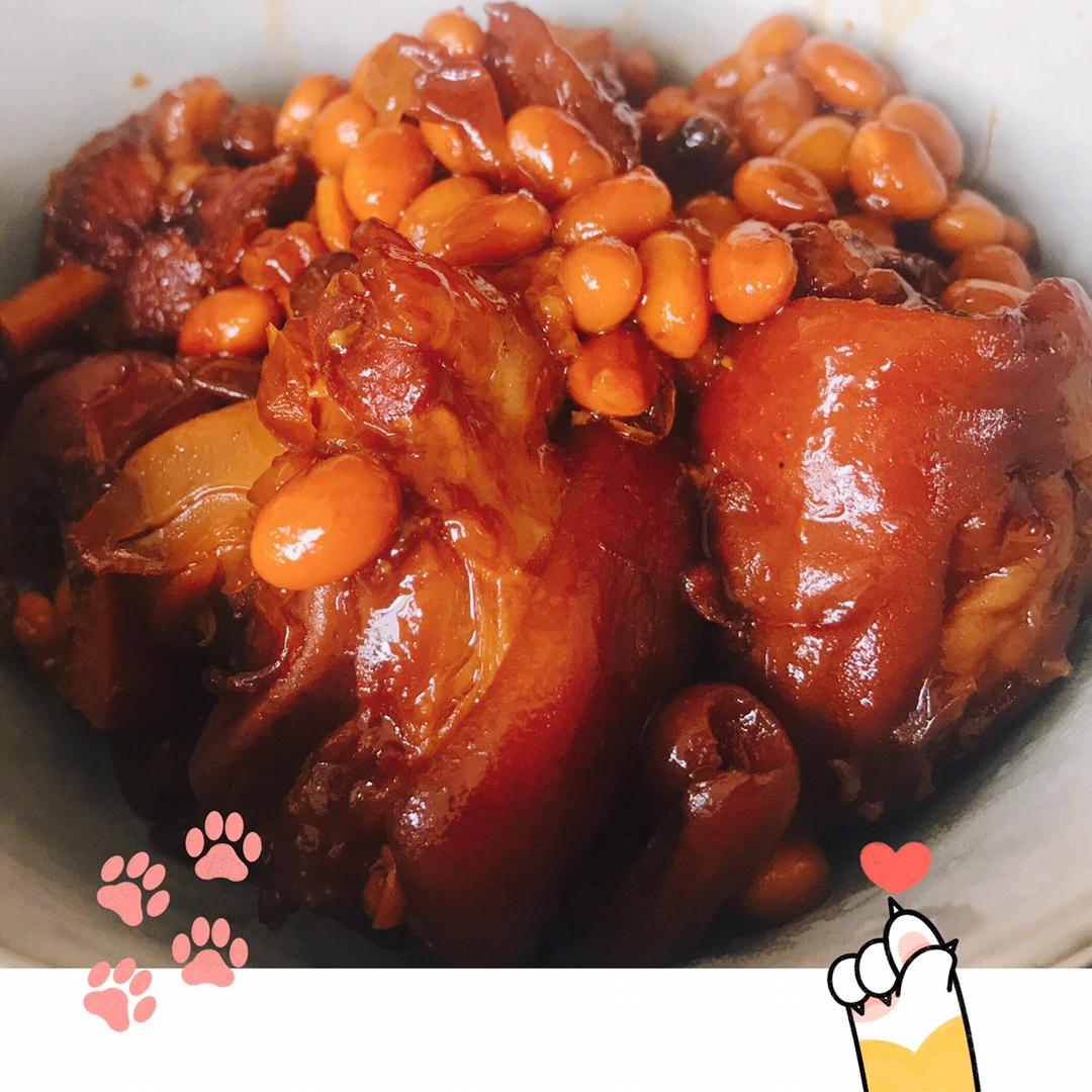 流口水的黄豆炖猪蹄     （参考黄小厨版本）