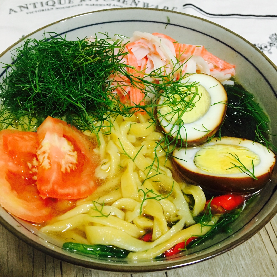 小手拉大手青岛做的夏洛特烦恼茴香打卤面