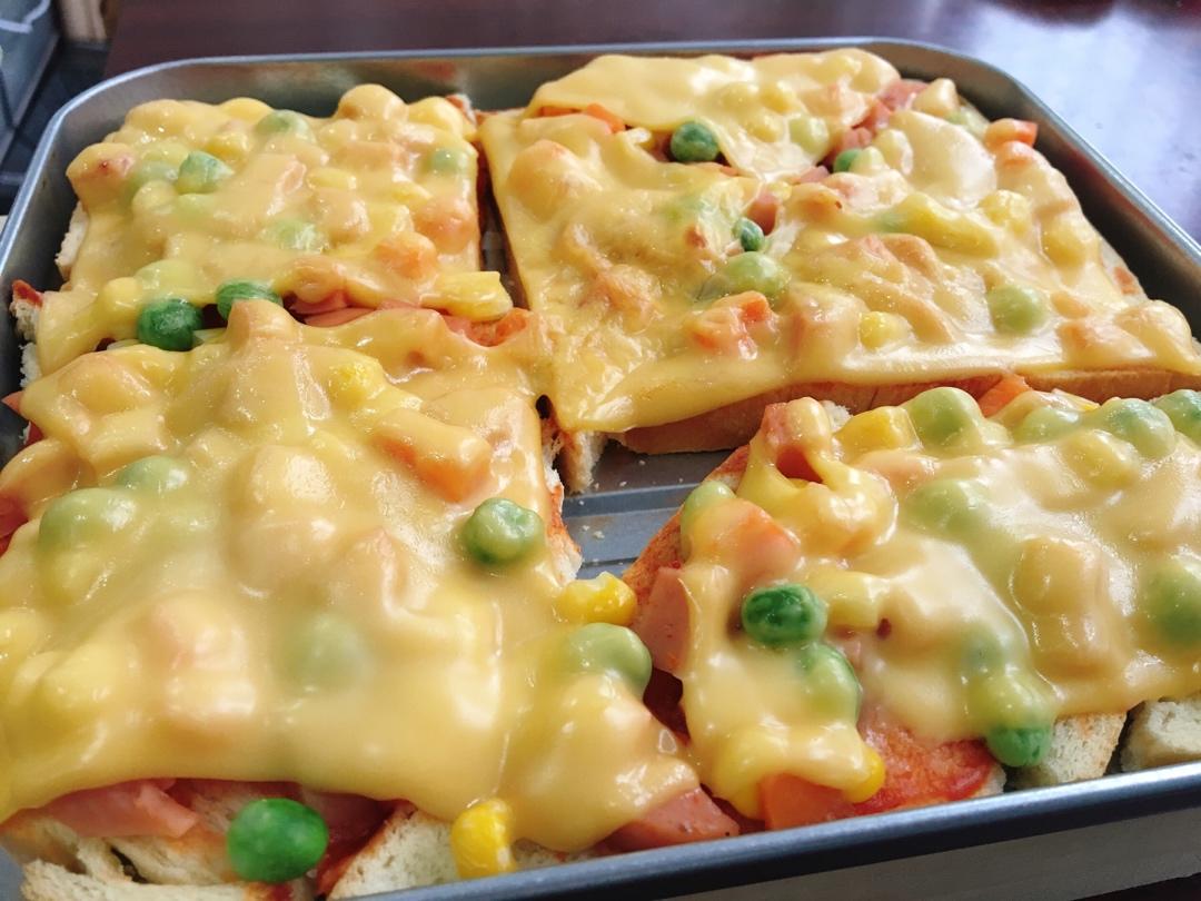 超好吃面包披萨🍕