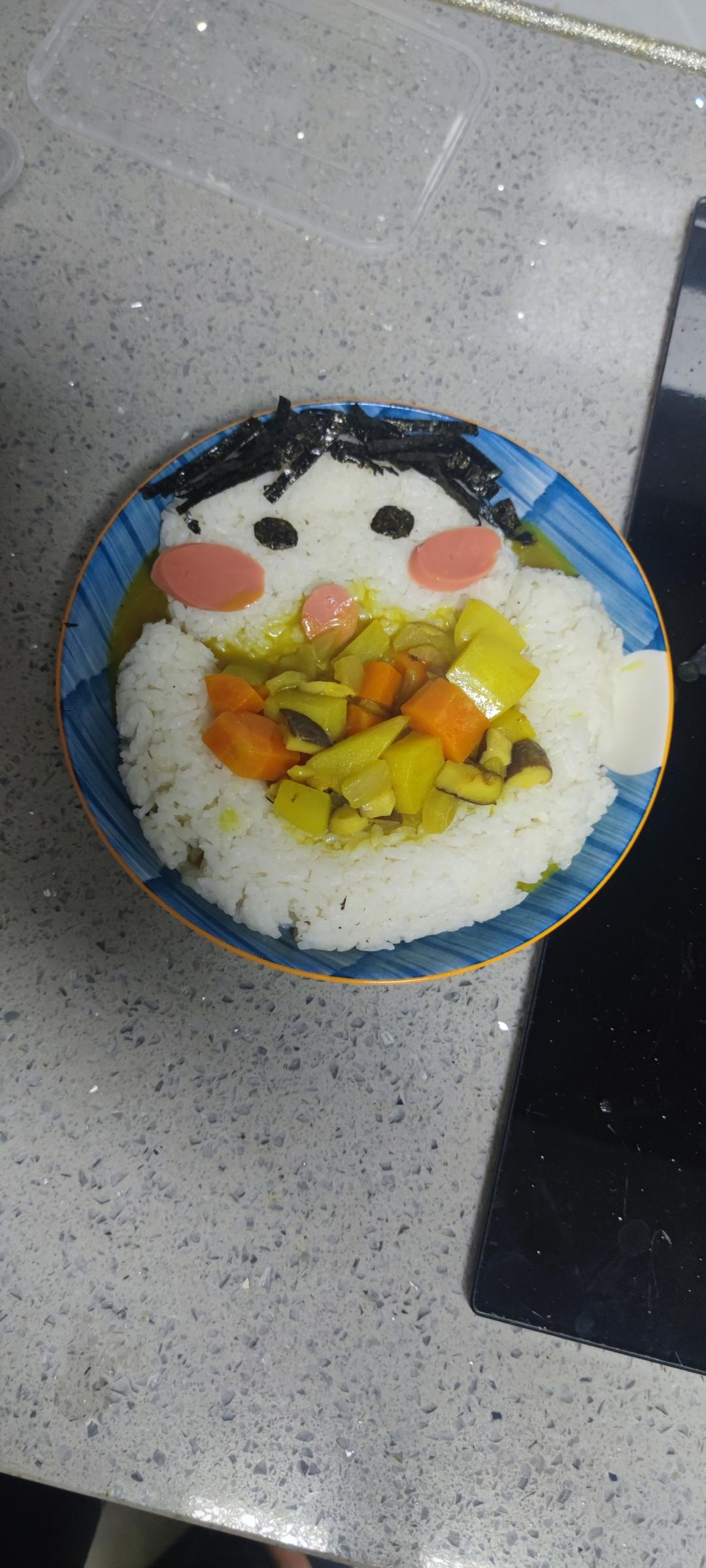 大嘴宝宝咖喱饭