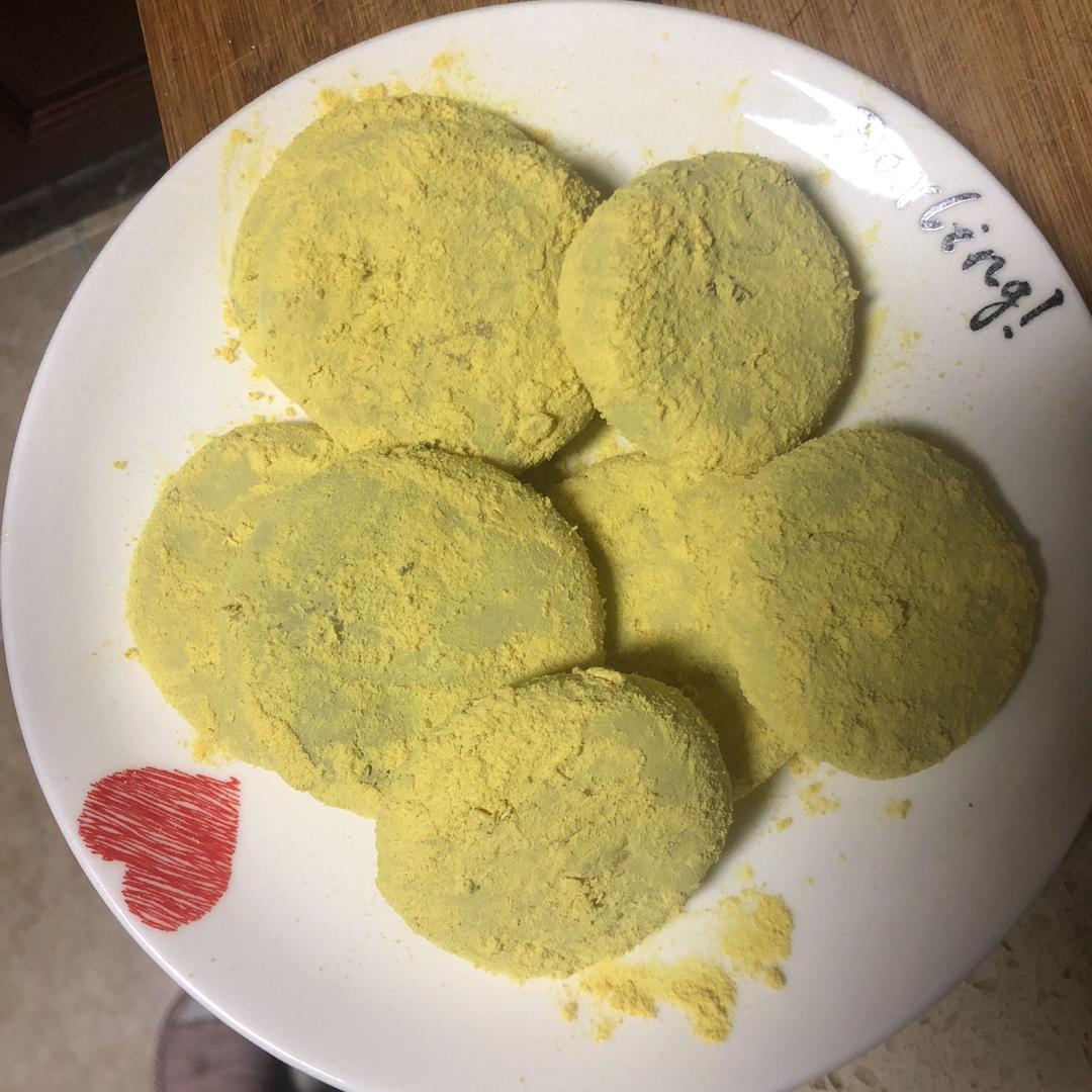 走在美食的道上做的松花团子