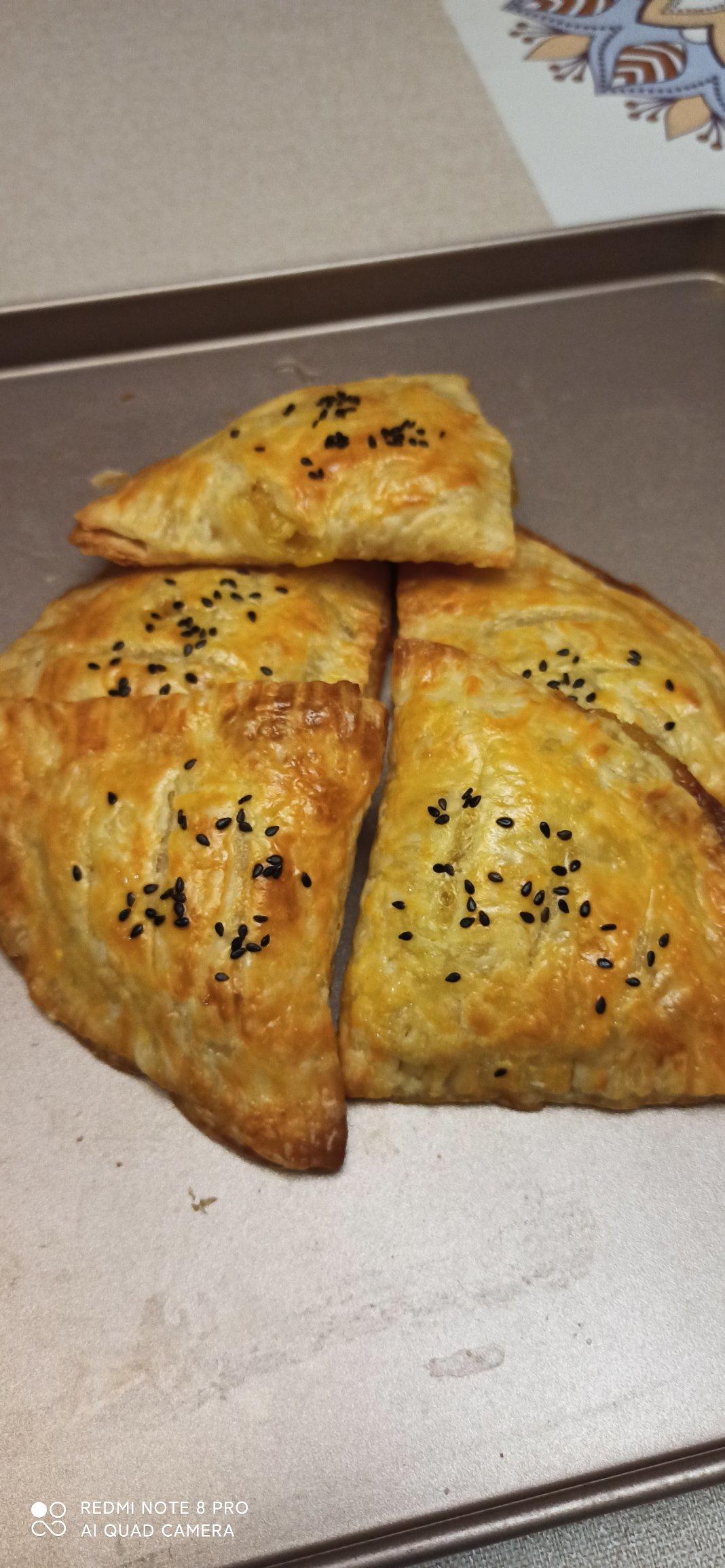 手抓饼版菠萝派（含自制菠萝馅）