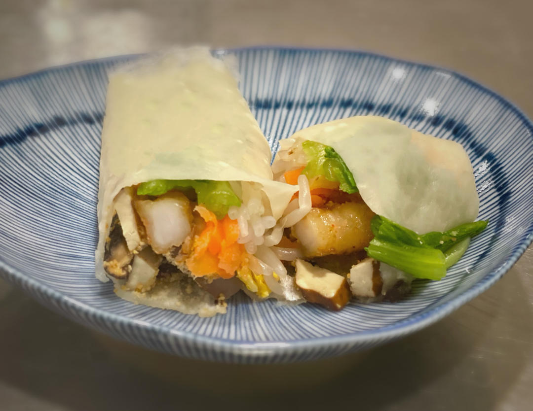 自制闽南润饼皮（薄饼皮）福建春卷皮-水面的黄金比例