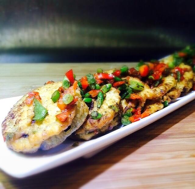 椒盐茄盒的做法