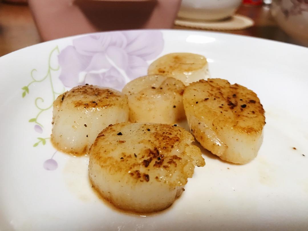 煎干贝scallops