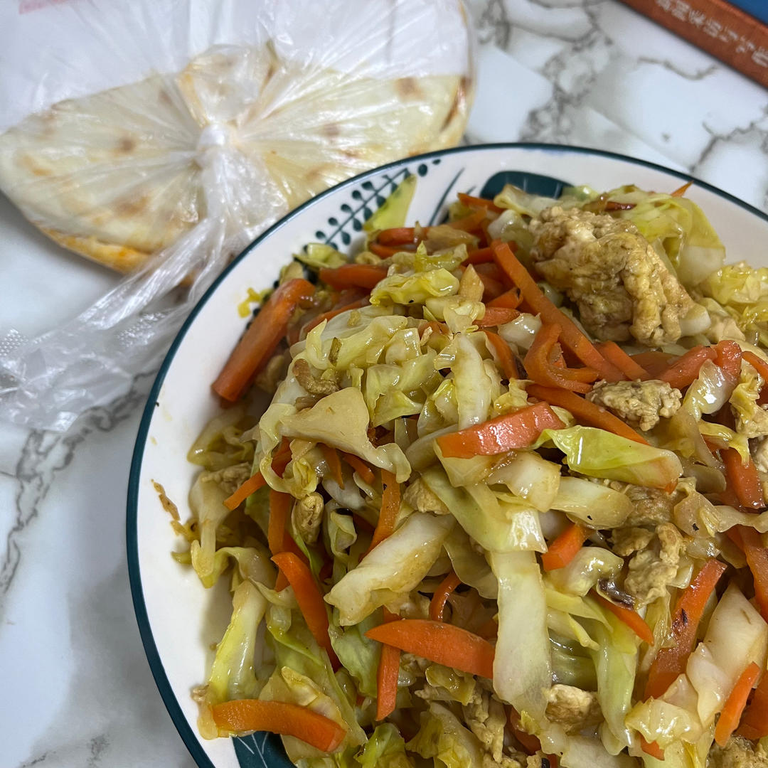 包菜丝炒蛋
