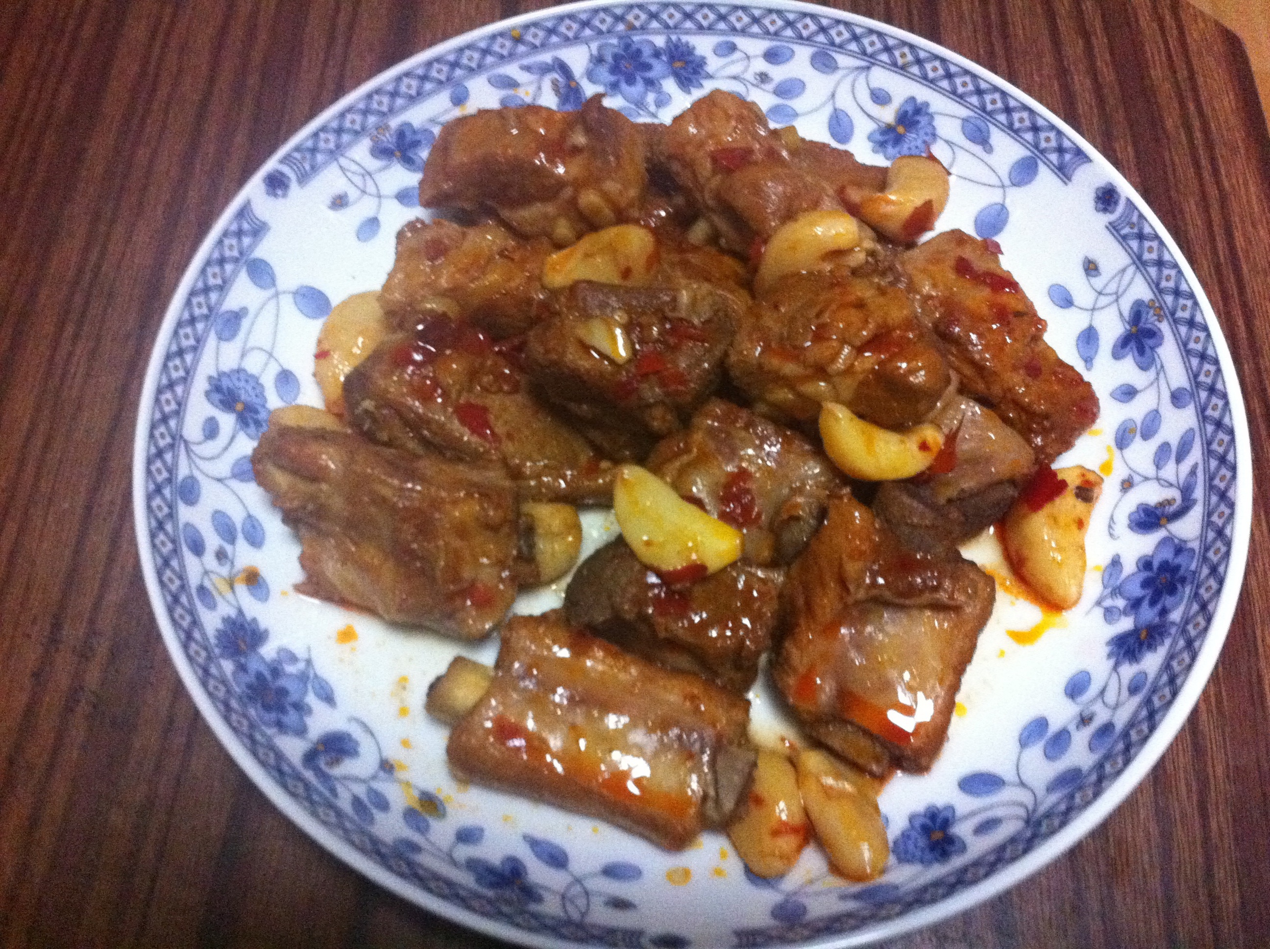新蒜烧排骨