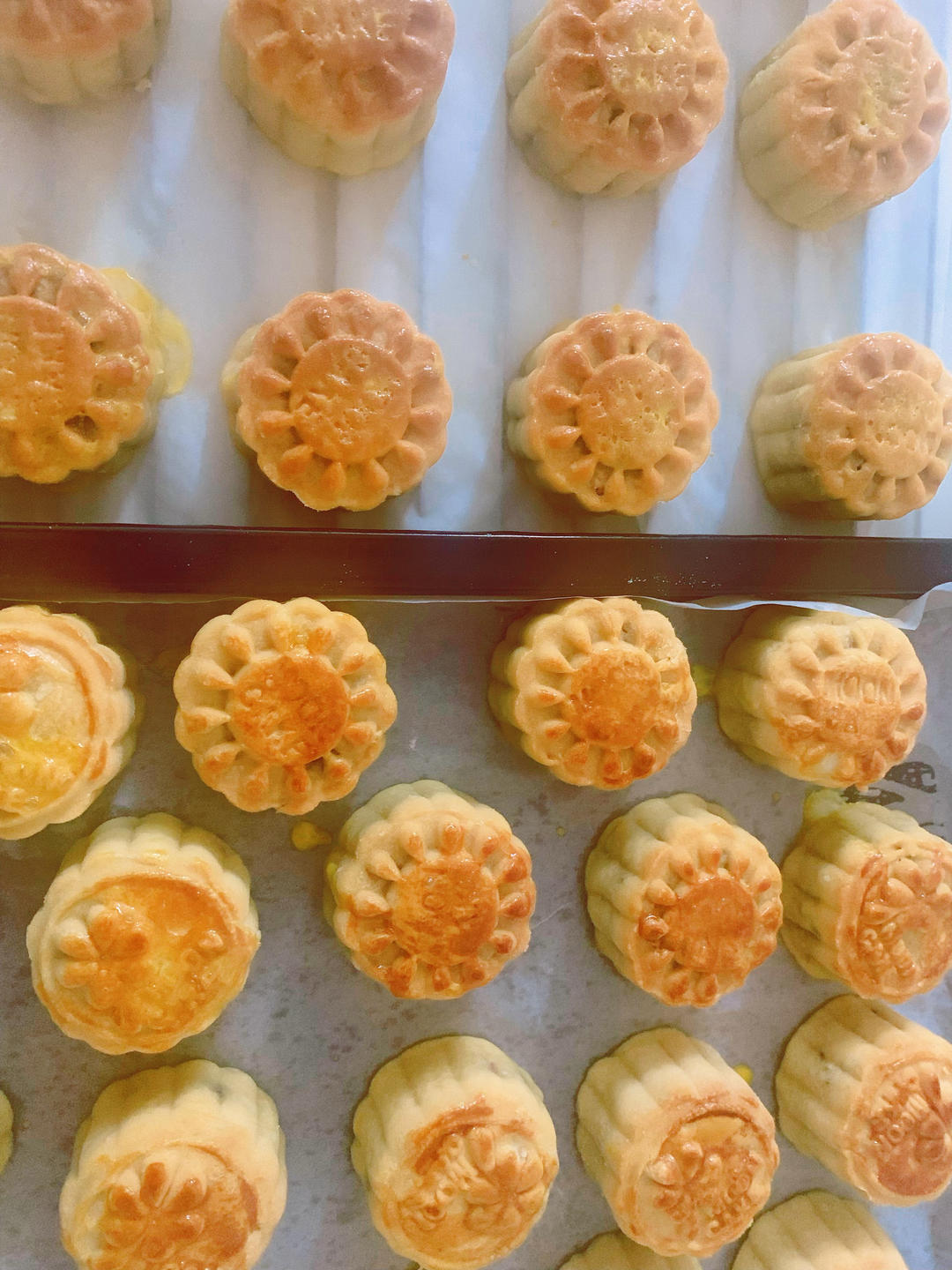 月饼 (五仁+蔓越莓椰蓉)的做法