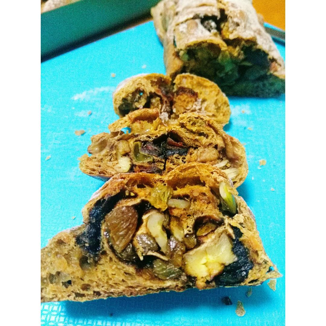 全麦蔓越莓软式欧包（免揉）