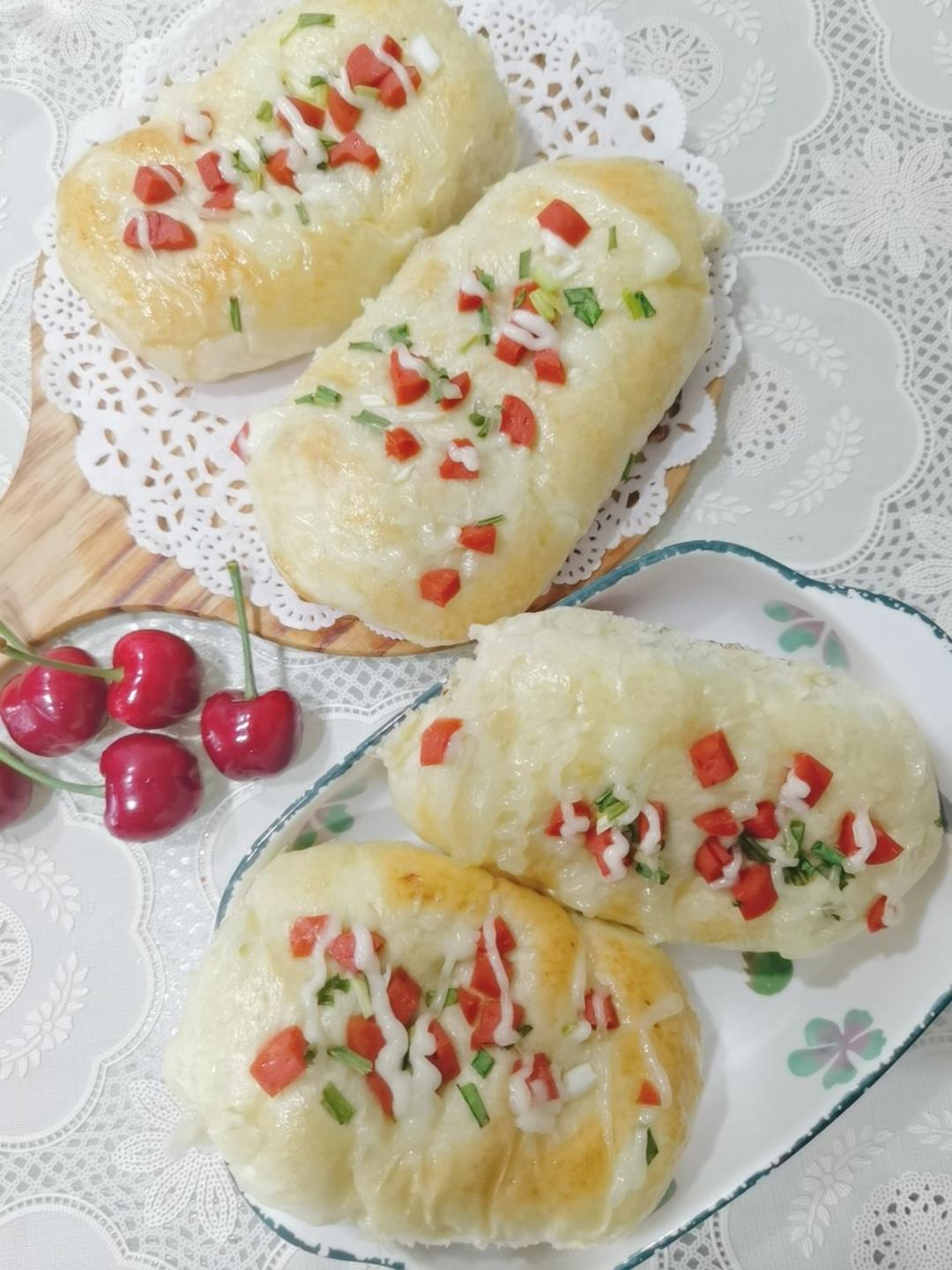 香葱火腿肉松面包