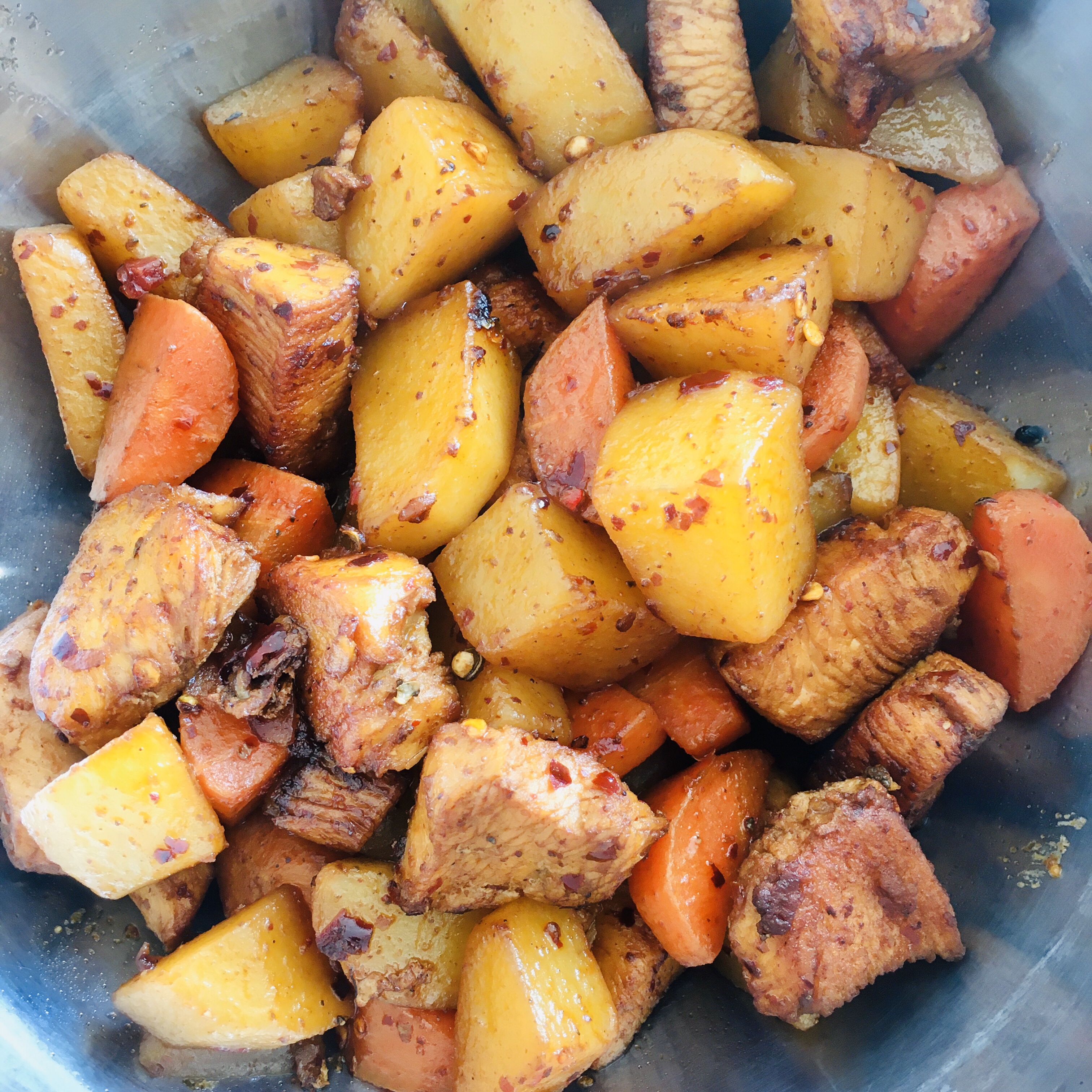 土豆胡萝卜炒鸡肉（鸡胸）的做法